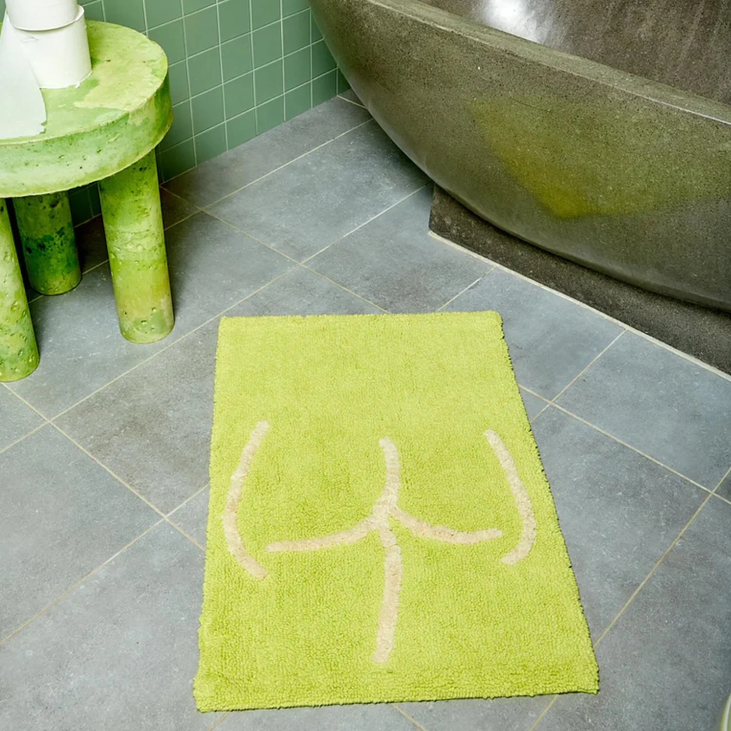Tushy Bath Mat in Highlighter | Coming Soon NY — Hey Famm
